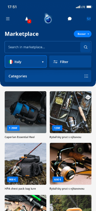 Bazaar in app